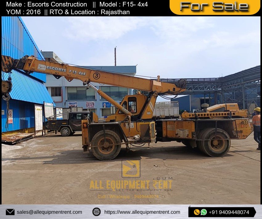 Escorts F15 4x4 Franna 2016 RJ Registered available for Sale